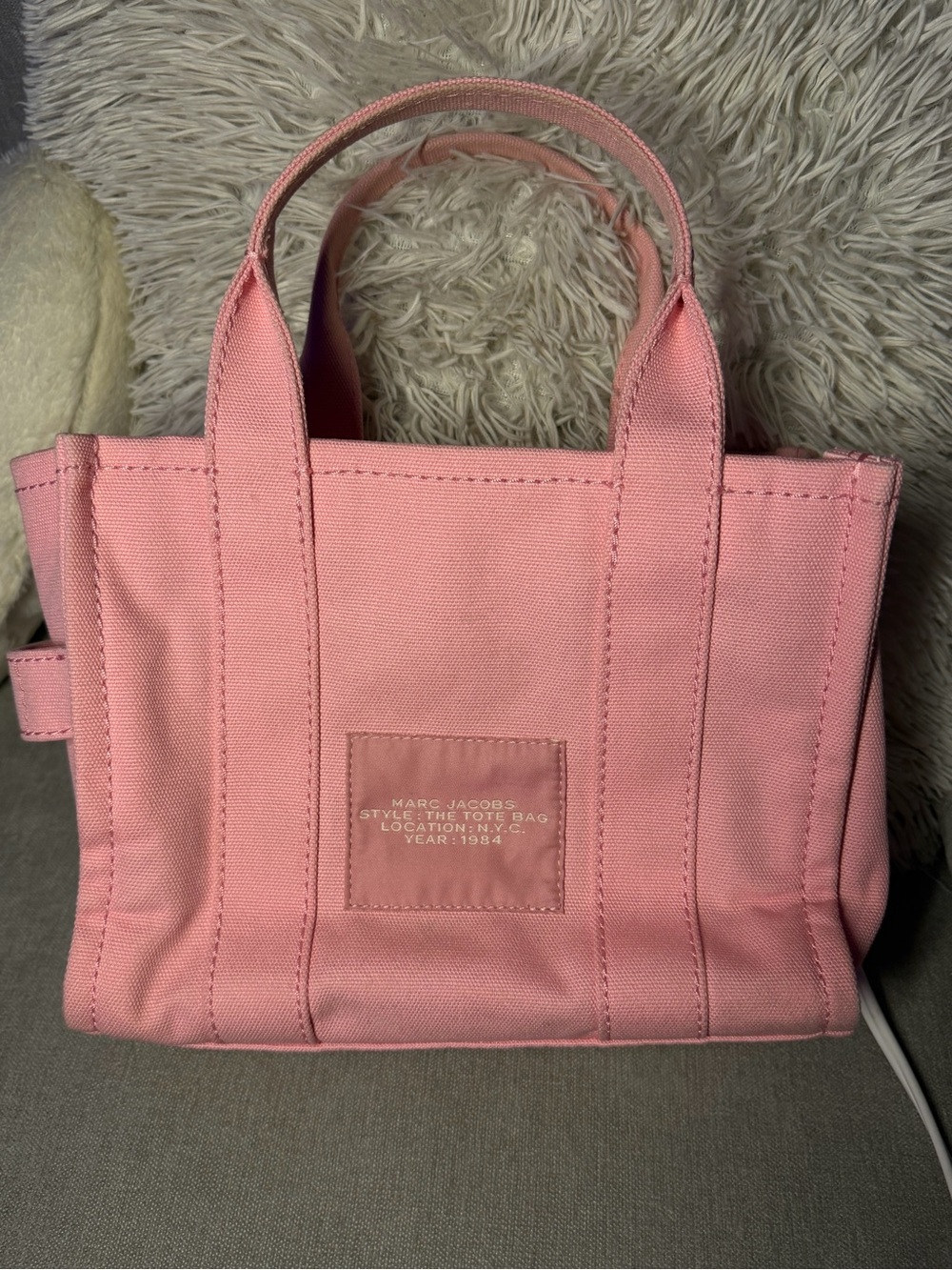 Marc Jacobs Pink Canvas Mini Tote
